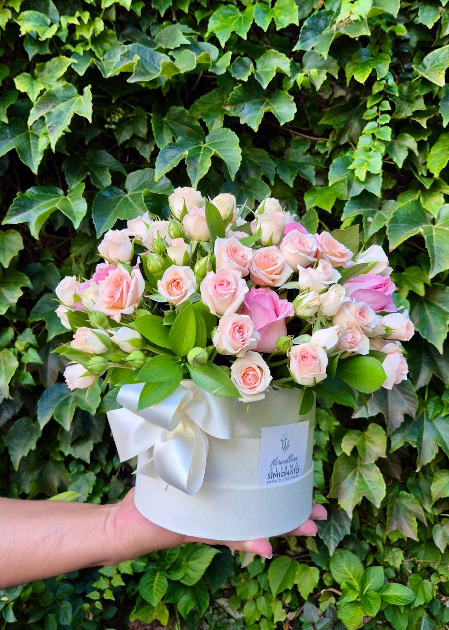 Box Flower Mini Rosa