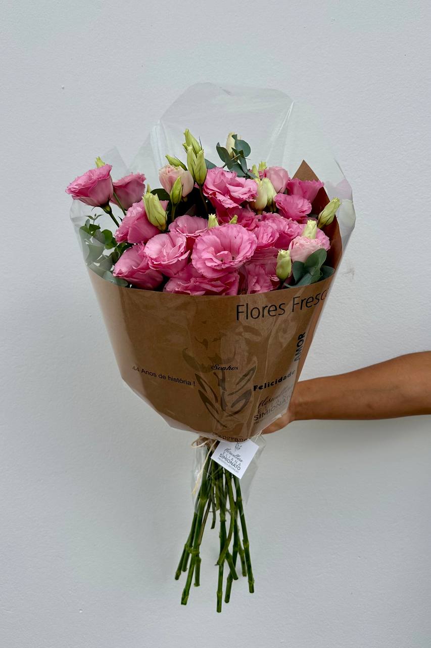 Buqu� de Lisianthus Rosa � Grande